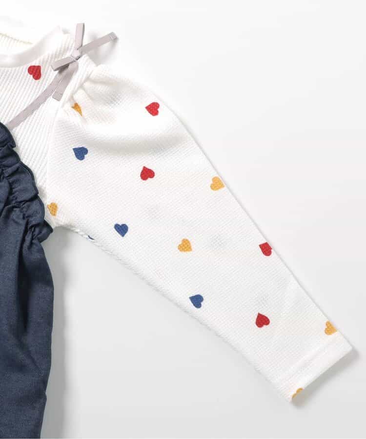 日本童裝 apres les cours 假兩件上衣 80-140cm 女童款 秋季 TOPS