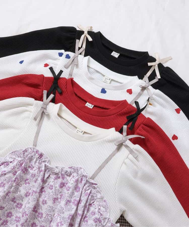 日本童裝 apres les cours 假兩件上衣 80-140cm 女童款 秋季 TOPS