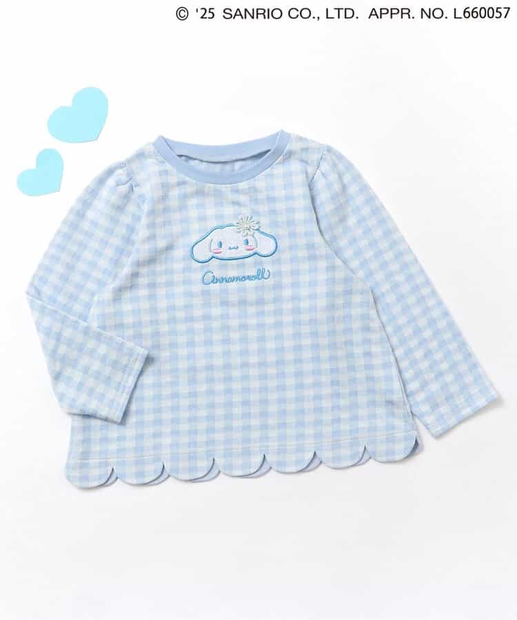 日本童裝 apres les cours x Sanrio 波浪邊長袖上衣 80-140cm 女童款 秋季 TOPS 聖誕紅/新年紅