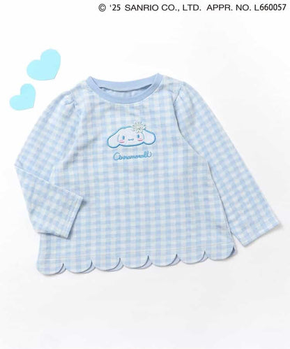 日本童裝 apres les cours x Sanrio 波浪邊長袖上衣 80-140cm 女童款 秋季 TOPS 聖誕紅/新年紅