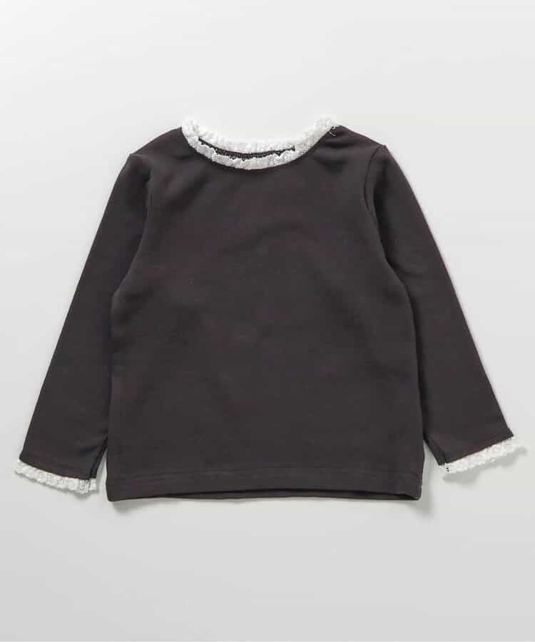 日本童裝 apres les cours 心型荷葉邊上衣 80-140cm 女童款 秋季 TOPS 聖誕紅/新年紅