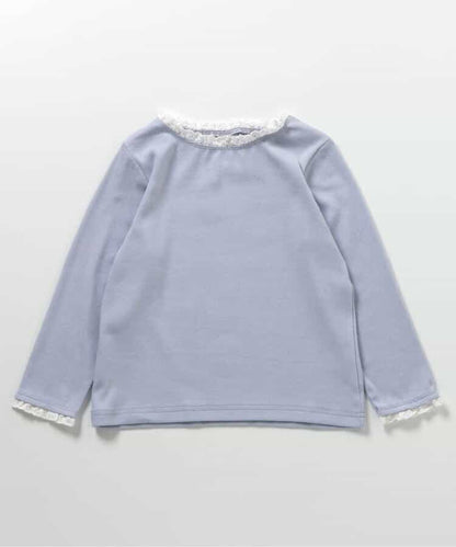 日本童裝 apres les cours 心型荷葉邊上衣 80-140cm 女童款 秋季 TOPS 聖誕紅/新年紅