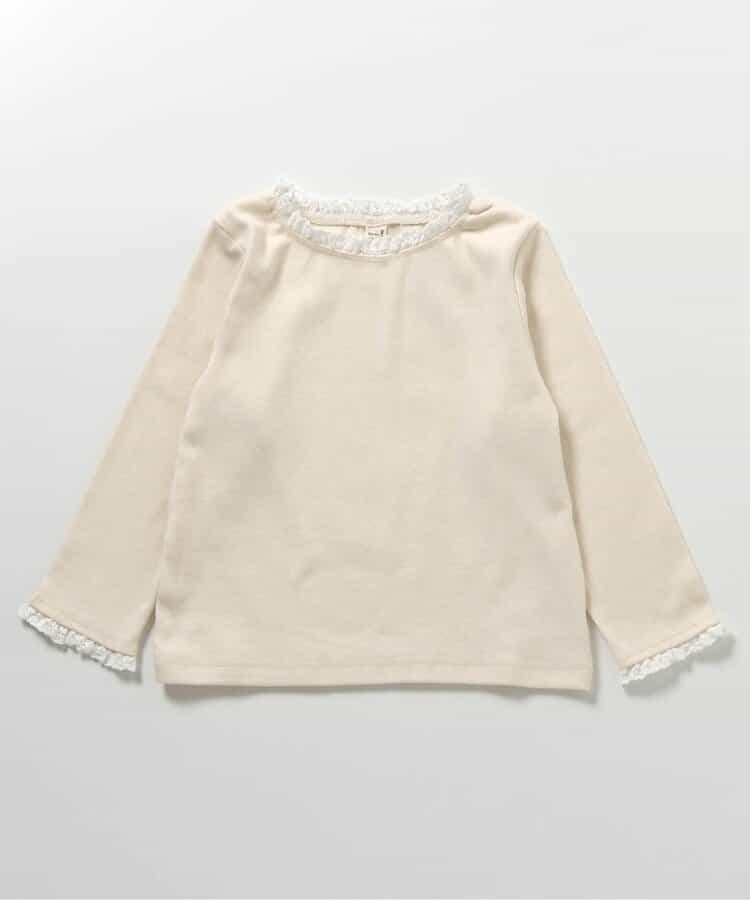 日本童裝 apres les cours 心型荷葉邊上衣 80-140cm 女童款 秋季 TOPS 聖誕紅/新年紅