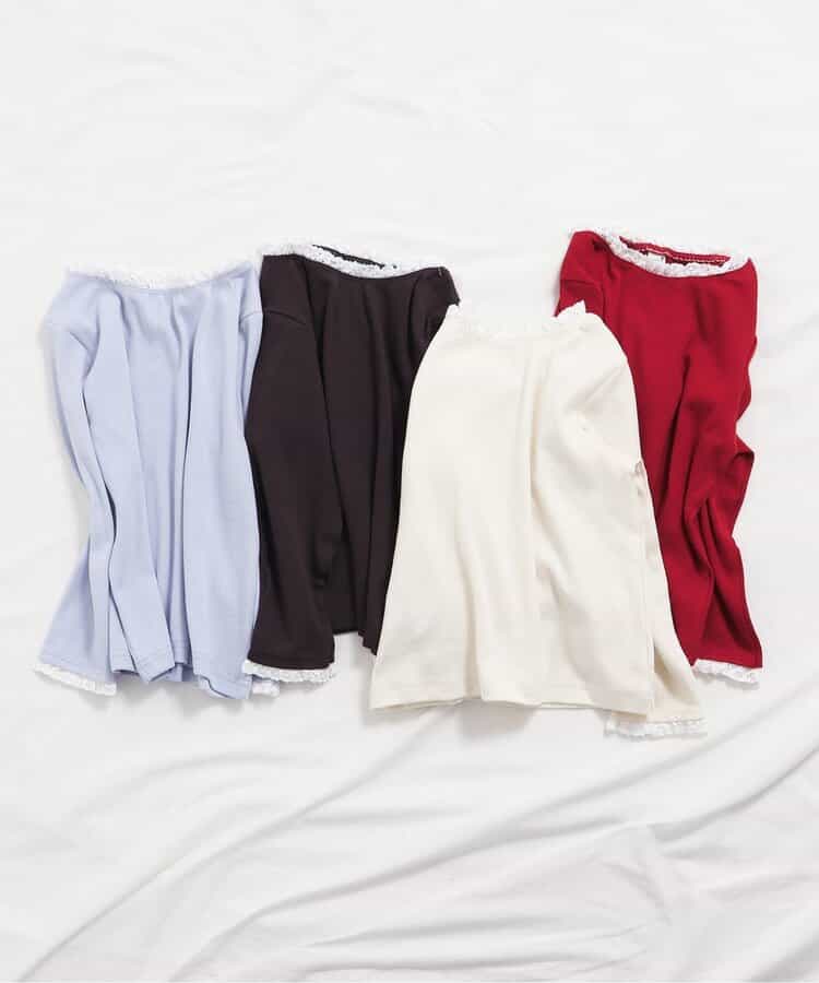 日本童裝 apres les cours 心型荷葉邊上衣 80-140cm 女童款 秋季 TOPS 聖誕紅/新年紅