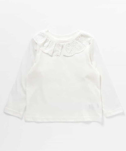 日本童裝 apres les cours 蕾絲領長袖上衣 80-140cm 女童款 秋季 TOPS