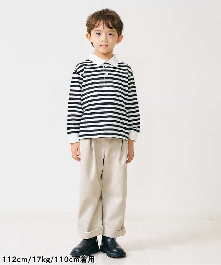 日本童裝 apres les cours 針織背心及條紋領上衣套裝 80-130cm 男童款 秋季 TOPS