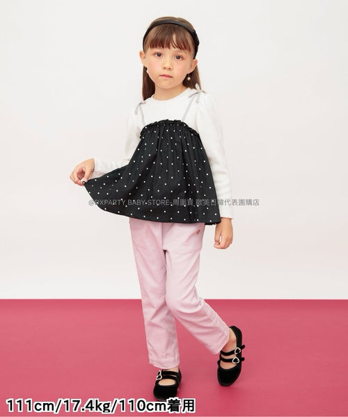 日本童裝 alc#652 假兩件上衣 80-140cm 女童款 秋季 TOPS