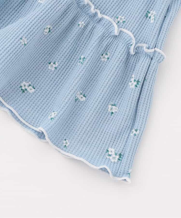 日本童裝 apres les cours 華夫格上衣 80-140cm 女童款 秋季 TOPS 聖誕紅/新年紅