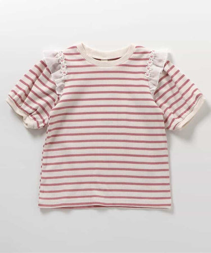 Japanese children's clothing apres les cours casual heart-shaped pocket shirt 80-130cm boys/girls summer TOPS 