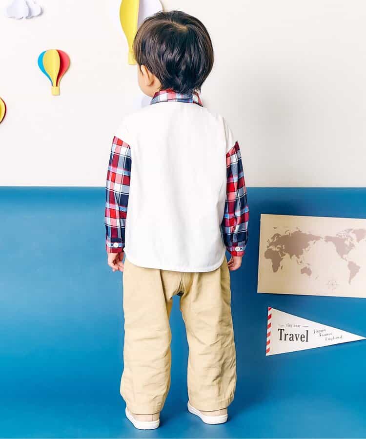 日本童裝 apres les cours x tiny bear 襯衫 80-120cm 男童款 初生嬰兒 秋季 TOPS
