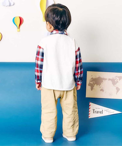日本童裝 apres les cours x tiny bear 襯衫 80-120cm 男童款 初生嬰兒 秋季 TOPS