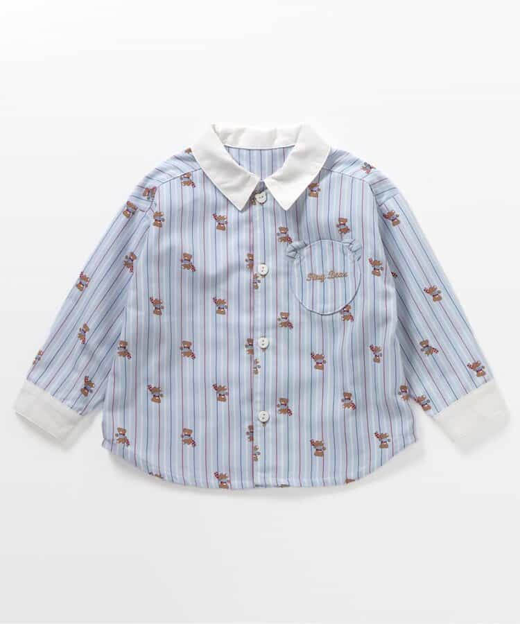 日本童裝 apres les cours x tiny bear 襯衫 80-120cm 男童款 初生嬰兒 秋季 TOPS