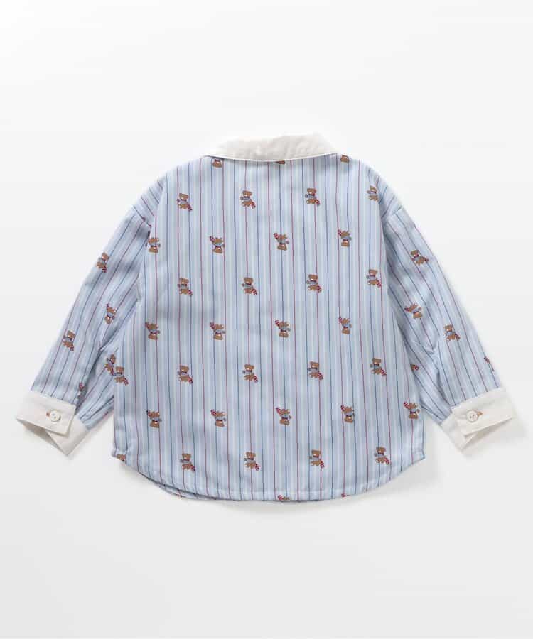 日本童裝 apres les cours x tiny bear 襯衫 80-120cm 男童款 初生嬰兒 秋季 TOPS
