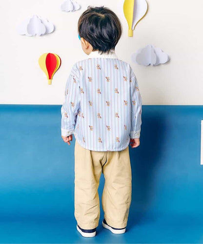 日本童裝 apres les cours x tiny bear 襯衫 80-120cm 男童款 初生嬰兒 秋季 TOPS