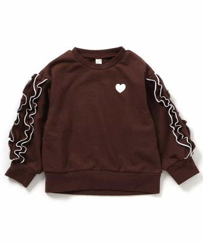 日本童裝 apres les cours 波浪手袖衛衣 80-140cm 女童款 秋季 TOPS
