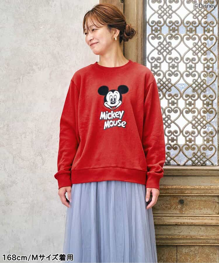 日本童裝 apres les cours x Disney 衛衣 M-L 大人款 秋季 TOPS 聖誕紅/新年紅
