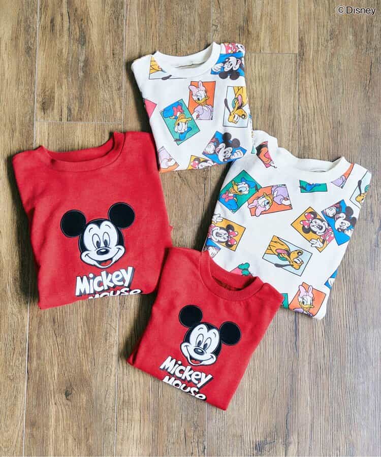 日本童裝 apres les cours x Disney 衛衣 M-L 大人款 秋季 TOPS 聖誕紅/新年紅
