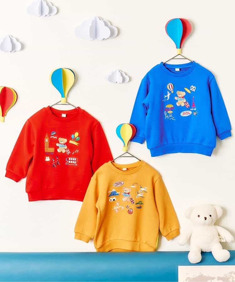 日本童裝 apres les cours x tiny bear 衛衣 80-120cm 男童款/女童款 秋季 TOPS