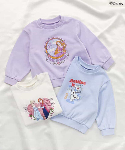 日本童裝 apres les cours x Disney 公主衛衣 80-140cm 女童款 秋季 TOPS