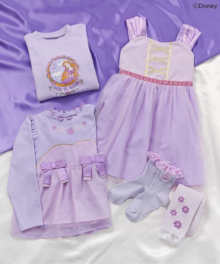 日本童裝 apres les cours x Disney 公主衛衣 80-140cm 女童款 秋季 TOPS