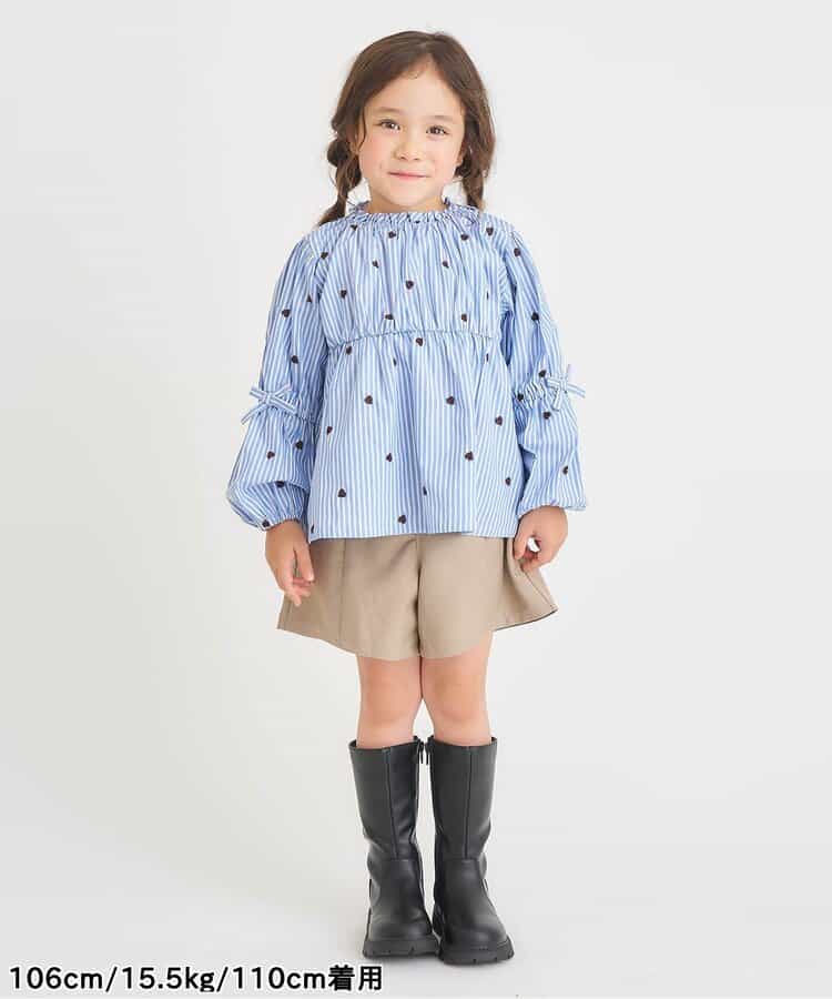 日本童裝 apres les cours 蝴蝶結刺繡上衣 80-140cm 女童款 秋季 TOPS