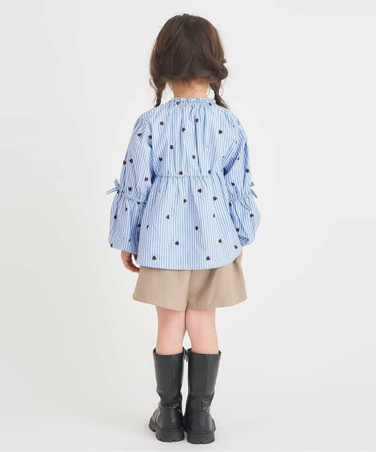 日本童裝 apres les cours 蝴蝶結刺繡上衣 80-140cm 女童款 秋季 TOPS