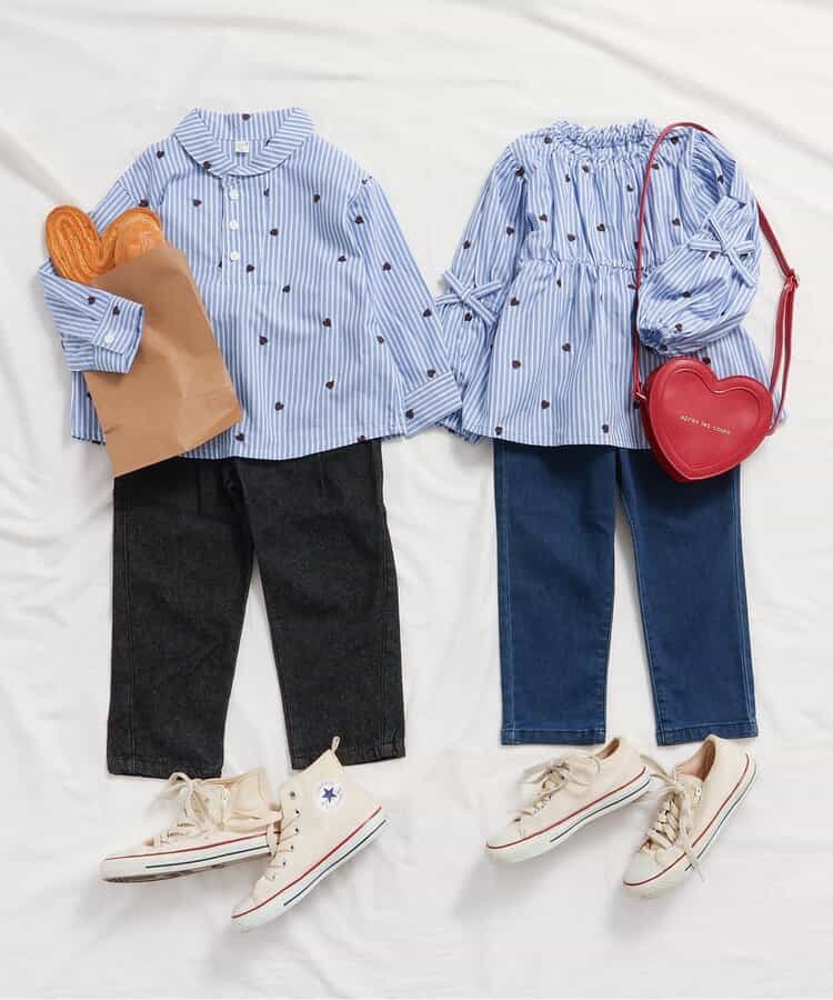 日本童裝 apres les cours 蝴蝶結刺繡上衣 80-140cm 女童款 秋季 TOPS