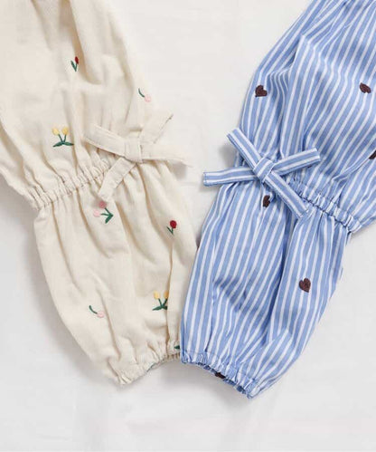 日本童裝 apres les cours 蝴蝶結刺繡上衣 80-140cm 女童款 秋季 TOPS