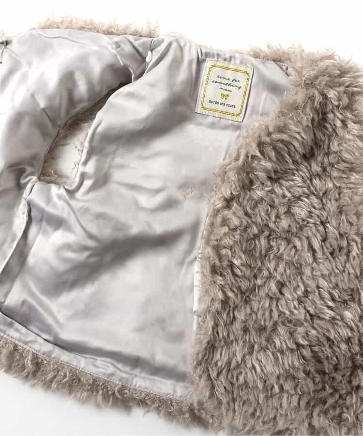日本童裝 apres les cours 毛毛背心外套 90-140cm 女童款 秋季 OUTERWEAR