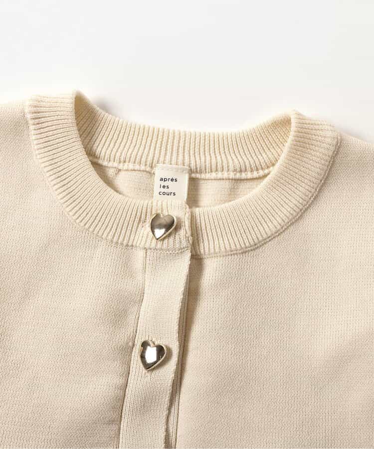 日本童裝 apres les cours 荷葉邊針織背心 90-140cm 女童款 秋季 TOPS
