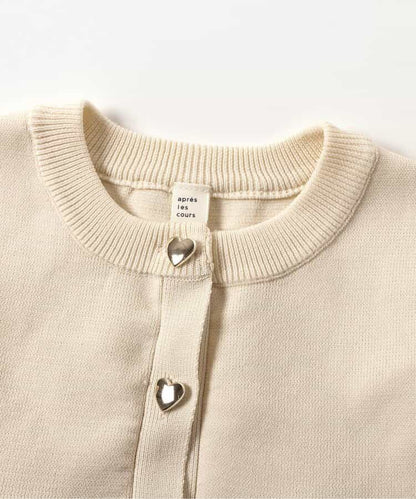 日本童裝 apres les cours 荷葉邊針織背心 90-140cm 女童款 秋季 TOPS