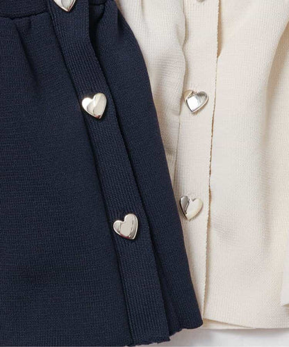 日本童裝 apres les cours 荷葉邊針織背心 90-140cm 女童款 秋季 TOPS