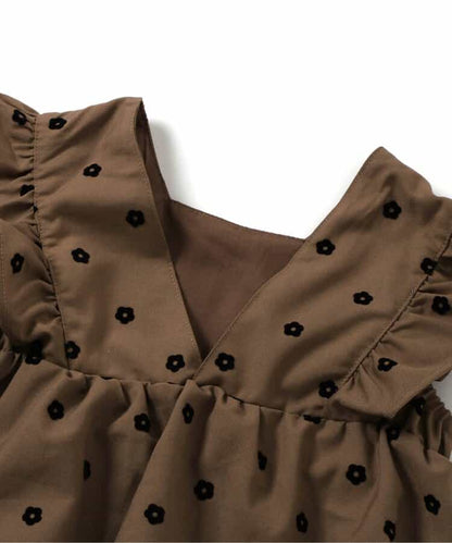 日本童裝 apres les cours 荷葉邊上衣兩件套裝 80-140cm 女童款 秋季 TOPS