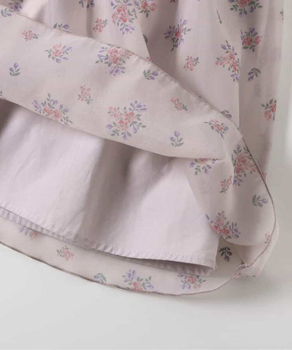 日本童裝 apres les cours 復古花花印花連身裙 80-140cm 女童款 秋季 DRESSES 聖誕紅/新年紅