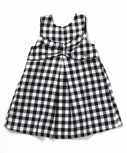 日本童裝 apres les cours 格仔背心連身裙 80-140cm 女童款 秋季 DRESSES