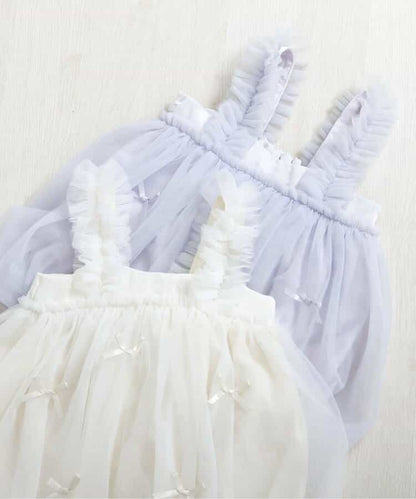 日本童裝 apres les cours 吊帶泡泡紗裙 70-80cm 女童款 初生嬰兒 秋季 DRESSES