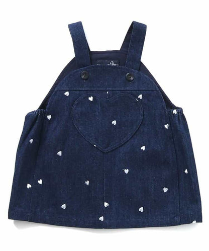 日本童裝 apres les cours 刺繡圖案吊帶裙 70-80cm 女童款 初生嬰兒 秋季 DRESSES