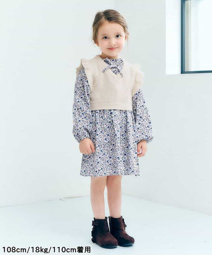 日本童裝 apres les cours 針織上衣連身裙套裝 80-140cm 女童款 秋季 TOPS DRESSES
