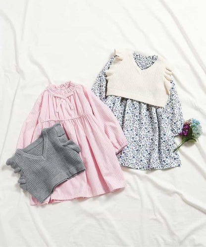 日本童裝 apres les cours 針織上衣連身裙套裝 80-140cm 女童款 秋季 TOPS DRESSES