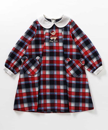 日本童裝 apres les cours x tiny bear 襯衫連身裙 80-120cm 女童款 秋季 DRESSES