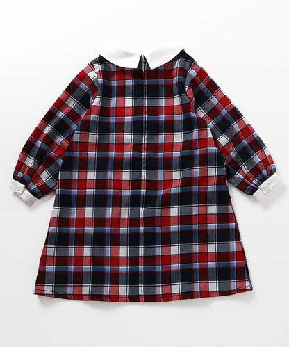 日本童裝 apres les cours x tiny bear 襯衫連身裙 80-120cm 女童款 秋季 DRESSES