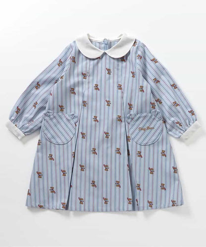 日本童裝 apres les cours x tiny bear 襯衫連身裙 80-120cm 女童款 秋季 DRESSES