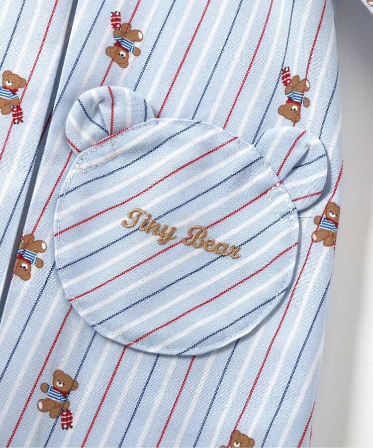 日本童裝 apres les cours x tiny bear 襯衫連身裙 80-120cm 女童款 秋季 DRESSES