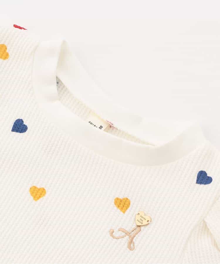 日本童裝 apres les cours 扇貝拼接連身裙 80-140cm 女童款 秋季 DRESSES 聖誕紅/新年紅