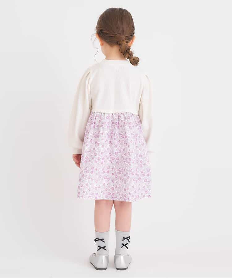 日本童裝 apres les cours 扇貝拼接連身裙 80-140cm 女童款 秋季 DRESSES 聖誕紅/新年紅