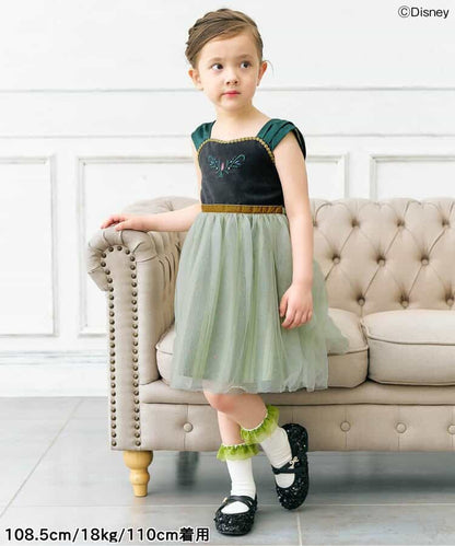 日本童裝 apres les cours x Disney 公主吊帶網紗連身裙 80-130cm 女童款 秋季 DRESSES