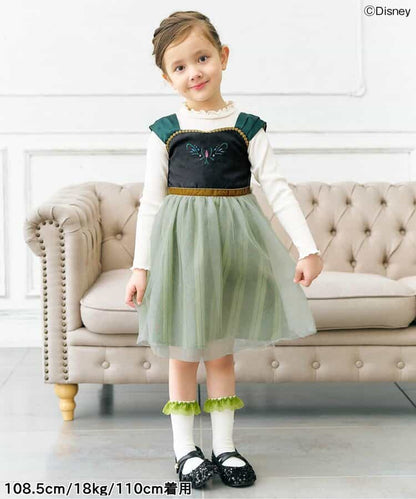 日本童裝 apres les cours x Disney 公主吊帶網紗連身裙 80-130cm 女童款 秋季 DRESSES