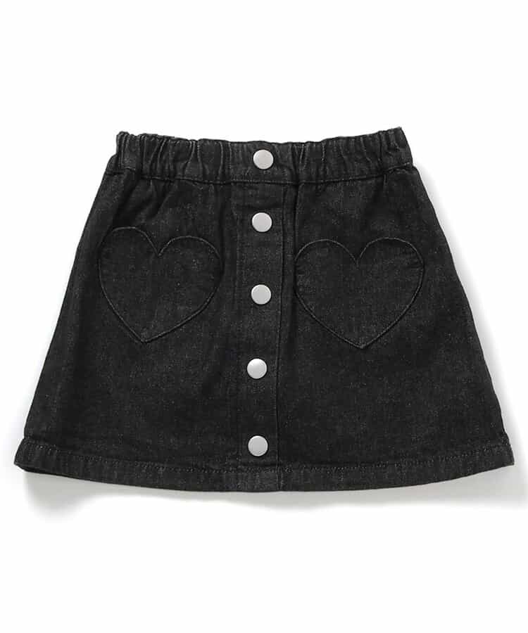 日本童裝 apres les cours 心型口袋短裙 80-140cm 女童款 秋季 SKIRTS