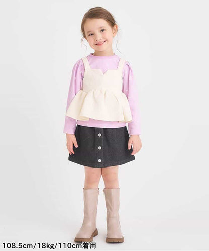 日本童裝 apres les cours 心型口袋短裙 80-140cm 女童款 秋季 SKIRTS