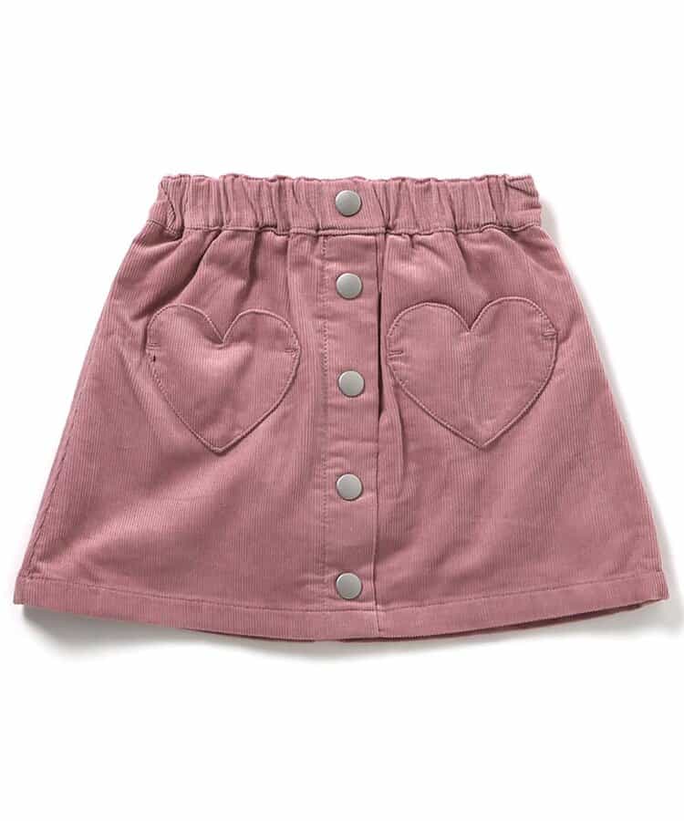 日本童裝 apres les cours 心型口袋短裙 80-140cm 女童款 秋季 SKIRTS